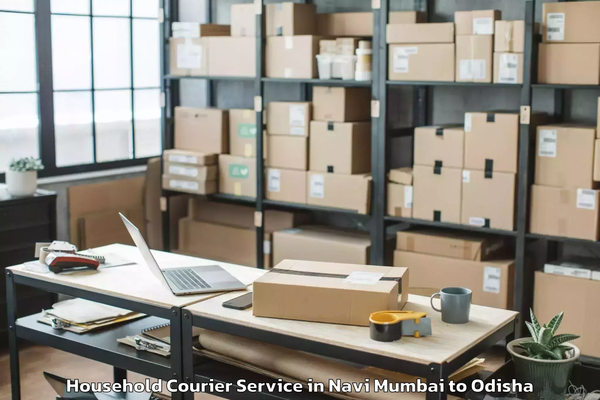 Efficient Navi Mumbai to Burla Household Courier